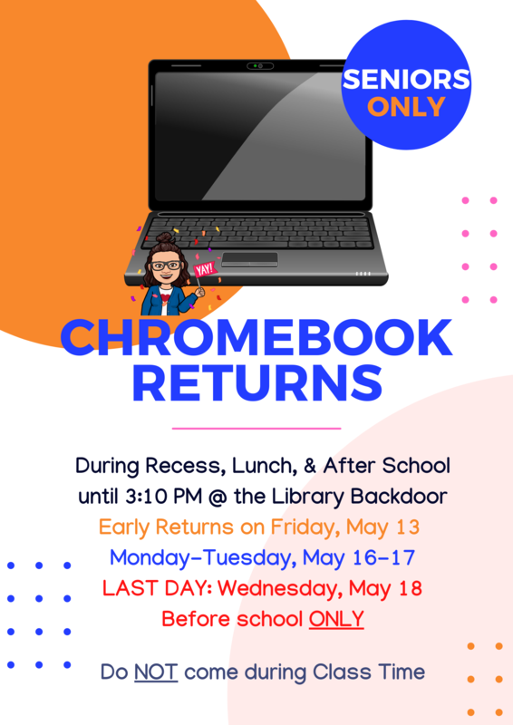 Senior Chromebook Returns Kalaheo High School
