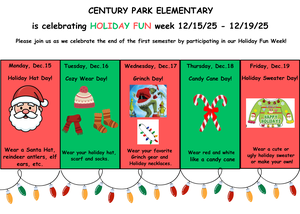 Spirit Week Flyer - English