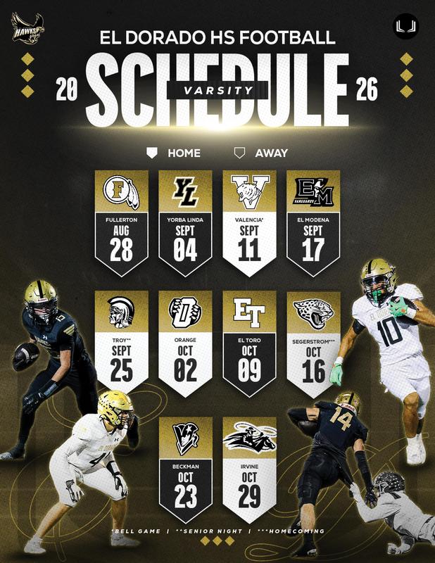 2026-27 Varsity Football Schedule is here! Thumbnail Image