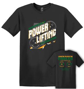 EAge Powerlifting t-shirt flyer