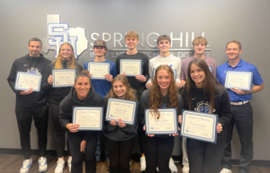SHHS Students & Staff Recognized at January Meeting