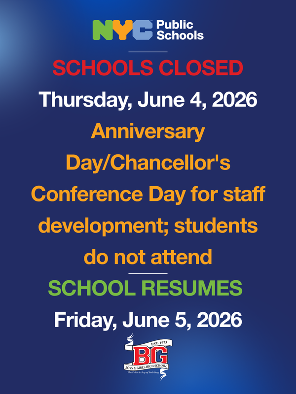 Schools Closed - Anniversary Day/Chancellor's Conference Day 2026