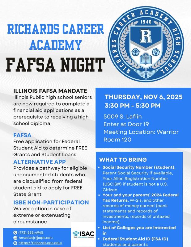 FAFSA Workshop with ISAC 🎓/Taller de FAFSA con ISAC 🎓