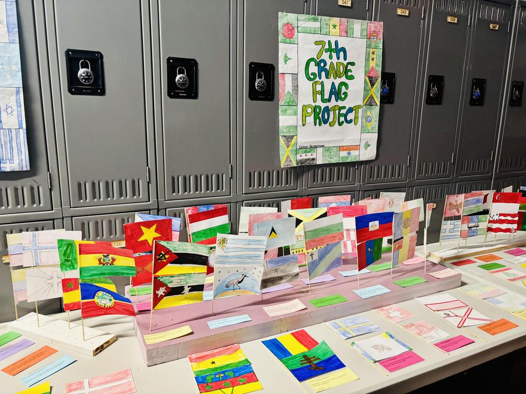 7th grade flag project