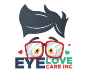 Eye Love Care Inc logo on a white background