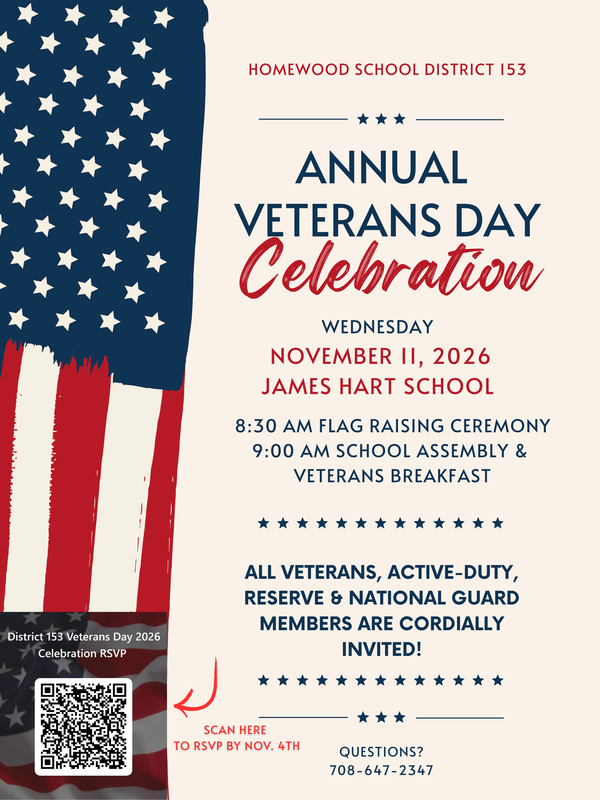 Veterans Day celebration flyer