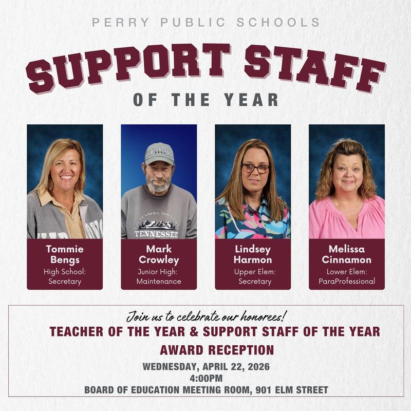 Perry Support Staff of the Year