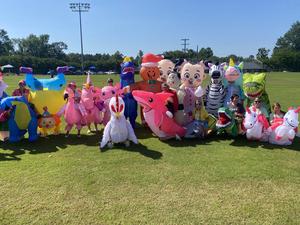 Clarkdale Elementary Inflatable Race Participants