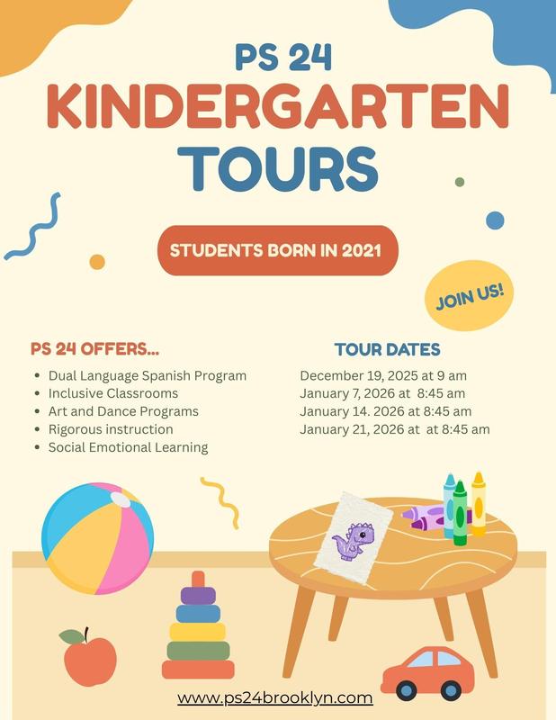 flyer with dates for kindergarten tour