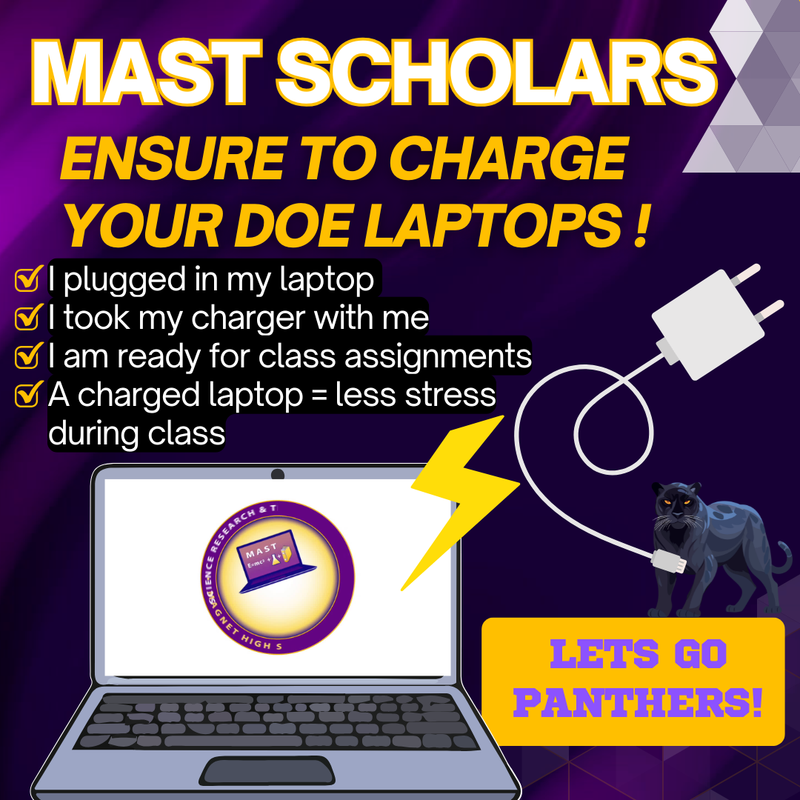 Reminder to Charge Laptops