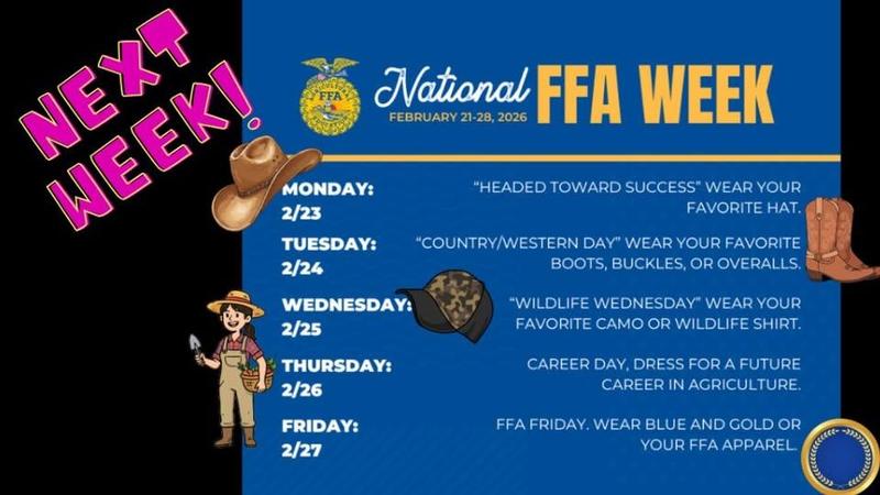 Spirit Week:  Feb. 23-27 (FFA Style) Featured Photo