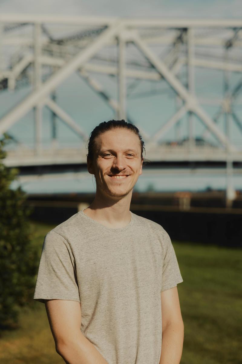 portrait of Matthew Hunke, HCIS tuition-free charter school’s new Choir & Activities Director