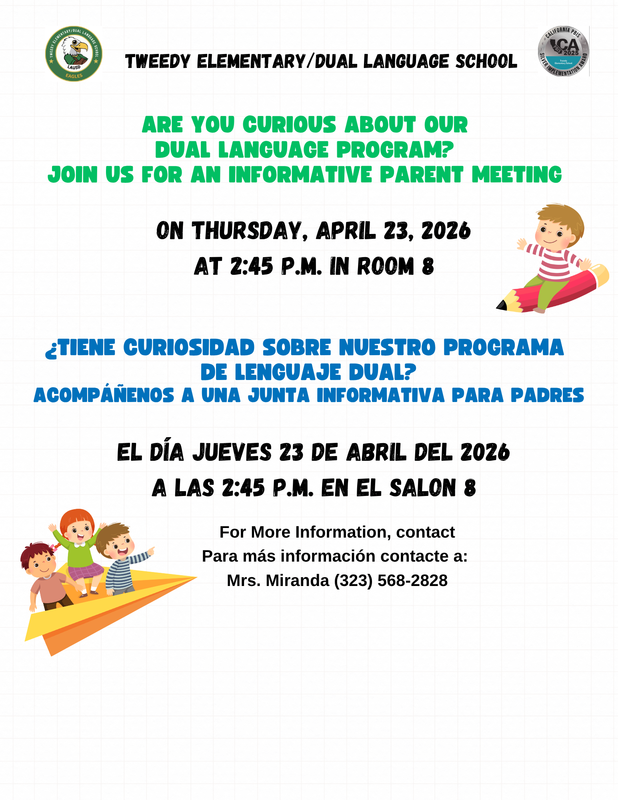 Dual language meeting for parents