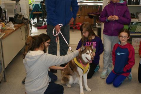 The Wow of Bow Wow class has a special visitor.