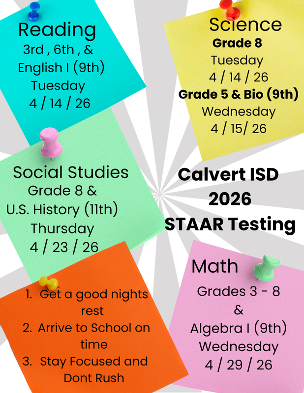 STAAR TESTING DAYS Featured Photo