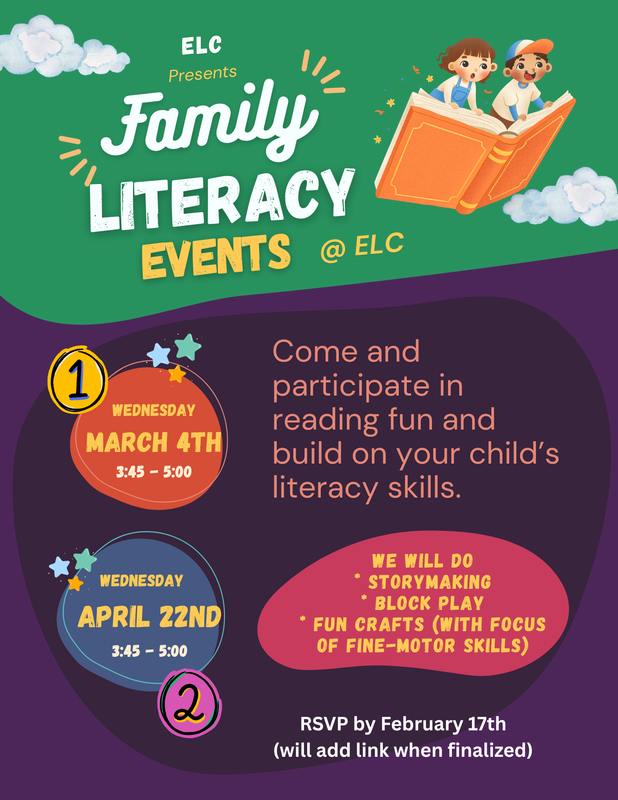 ELC Family Literacy Events