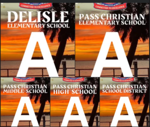 Thanks to the hard work of our teachers, students, and administrators paired  with the strong support and partnership of our parents and community, Pass Christian School District remained 6th in the state and in the top 4% of districts! We are also an all A district with every school earning an A rating!! Congratulations, Pirate Nation!!