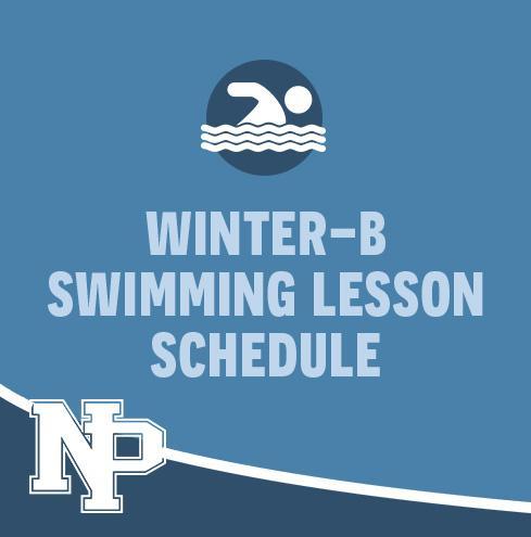 Winter-B Swimming Lesson Schedule