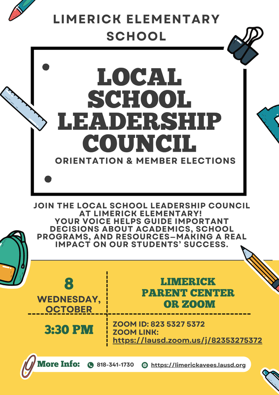 LSLC Flyer for Parent Elections in English