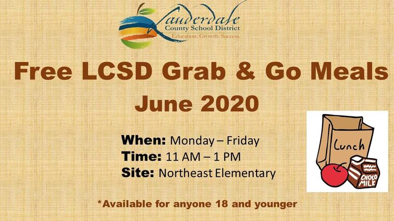 LCSD Grab & Go Meal Initiative Graphic