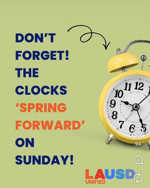 change the hour, and spring forward
