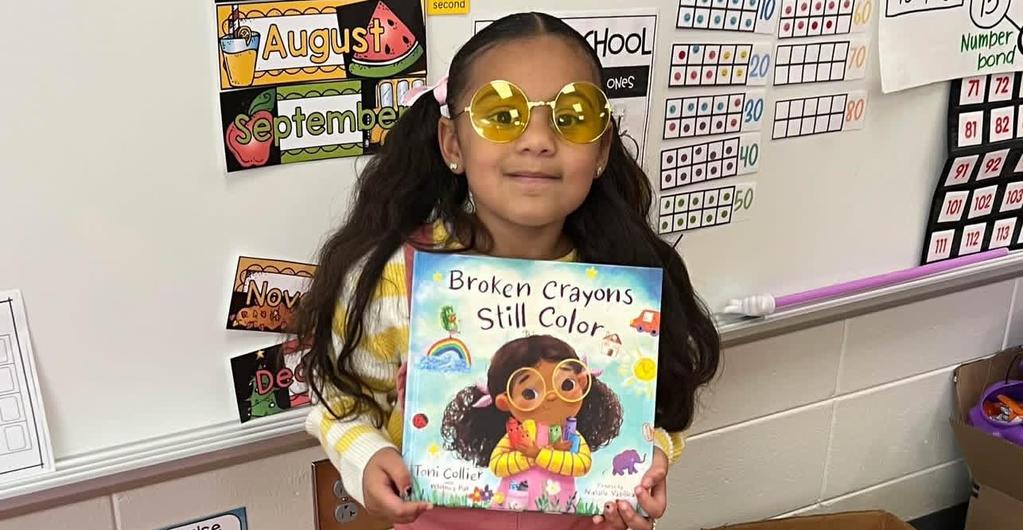 Student dressed up as book character