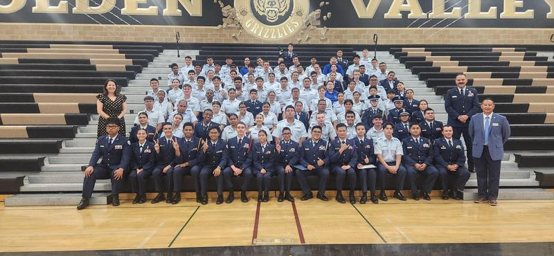 Golden Valley High School Air Force Junior ROTC Cadets Earn a Perfect Score on Annual Assessment Featured Photo