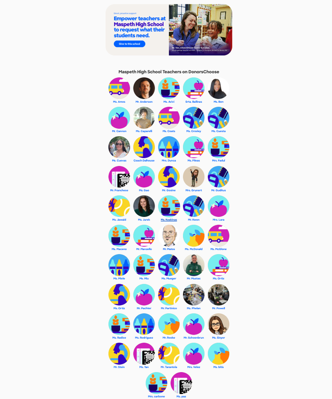 MHS Teachers on DonorsChoose