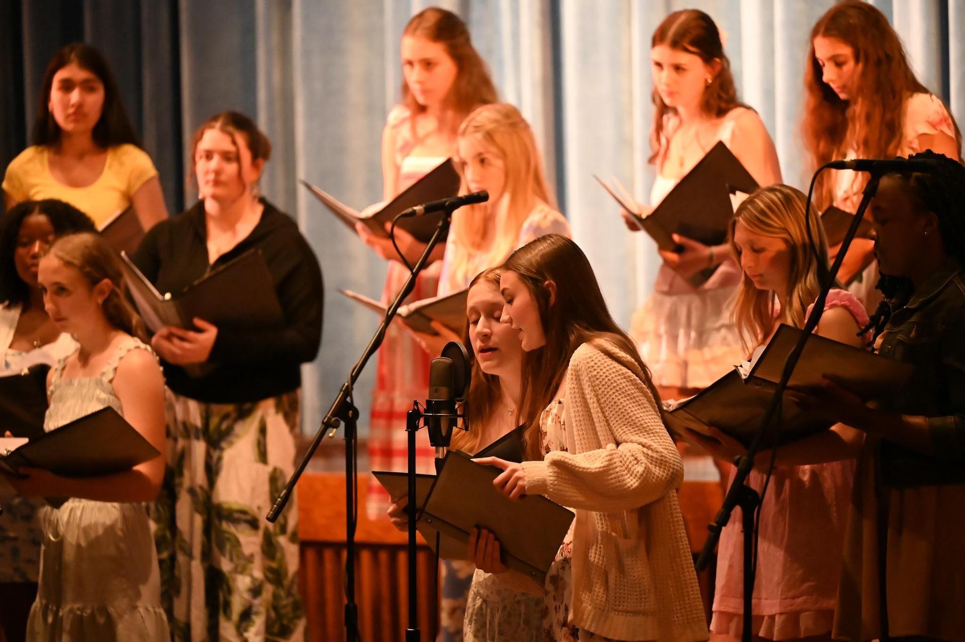 Mercy singers at a concert