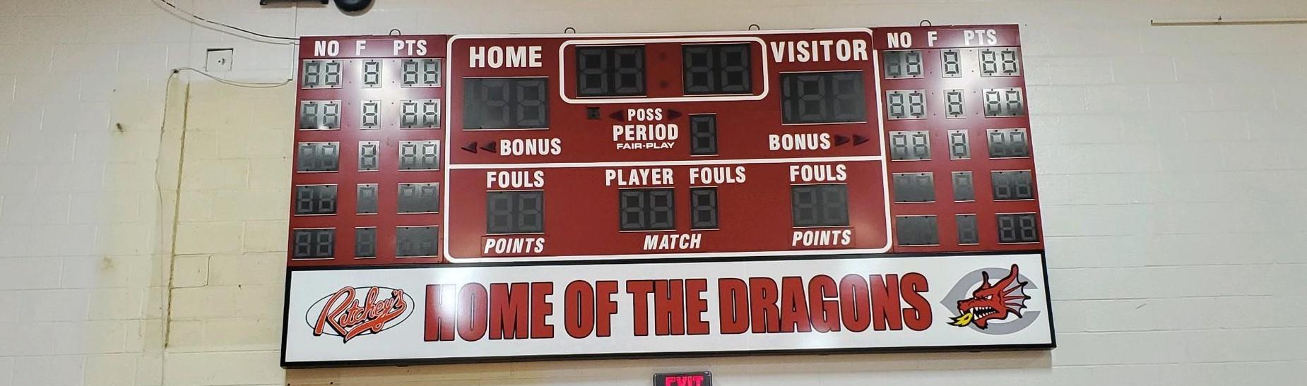 New Scoreboard - CHS Gym