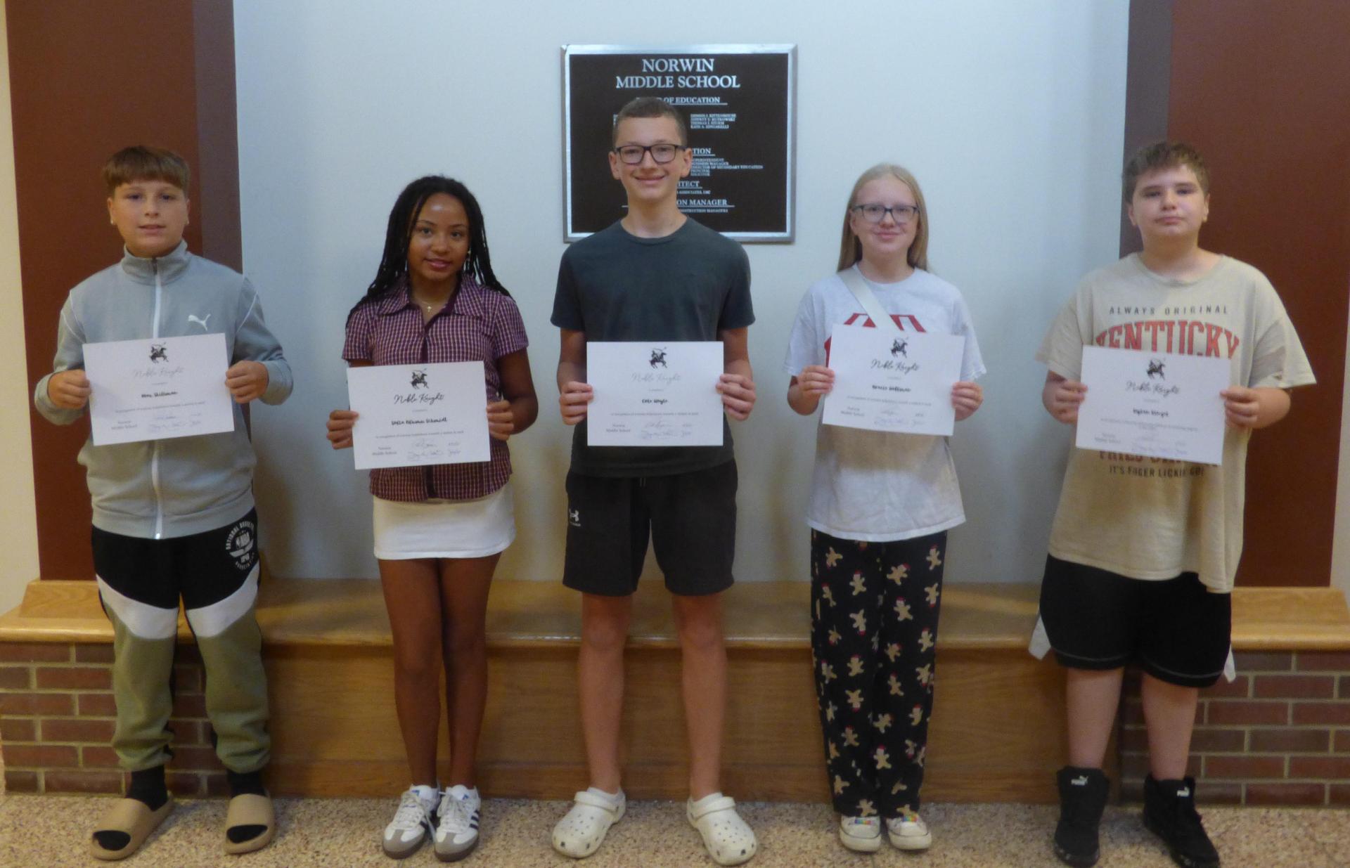 September Noble Knights 