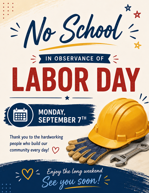 Labor Day - No School