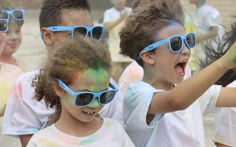 students at color run