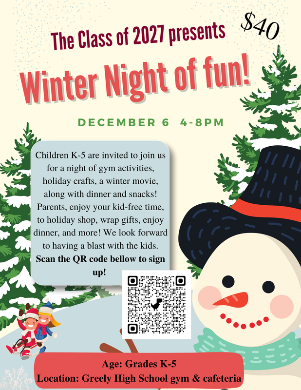 winter night of fun flyer