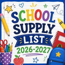 school supply lists