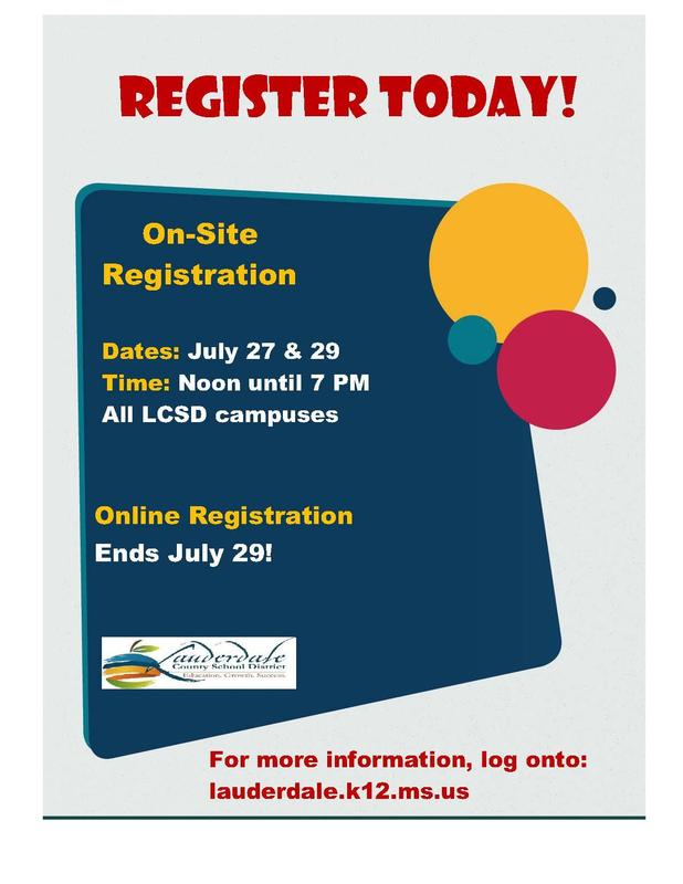 LCSD Registration Reminder Graphic
