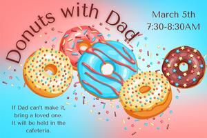 Donuts with Dad invite
