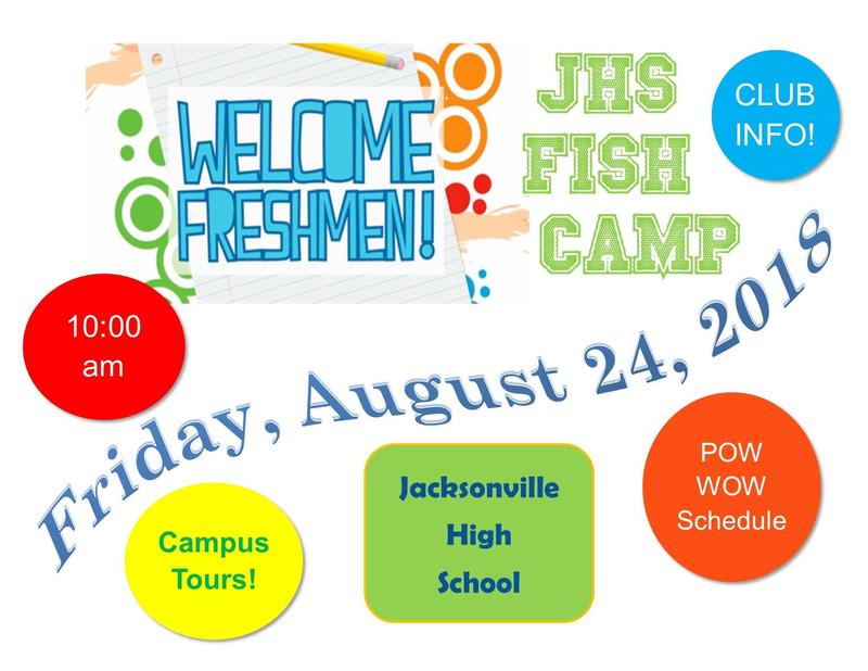flyer about freshman camp at jhs