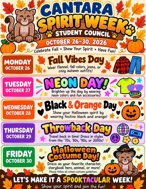 October Spirit Week