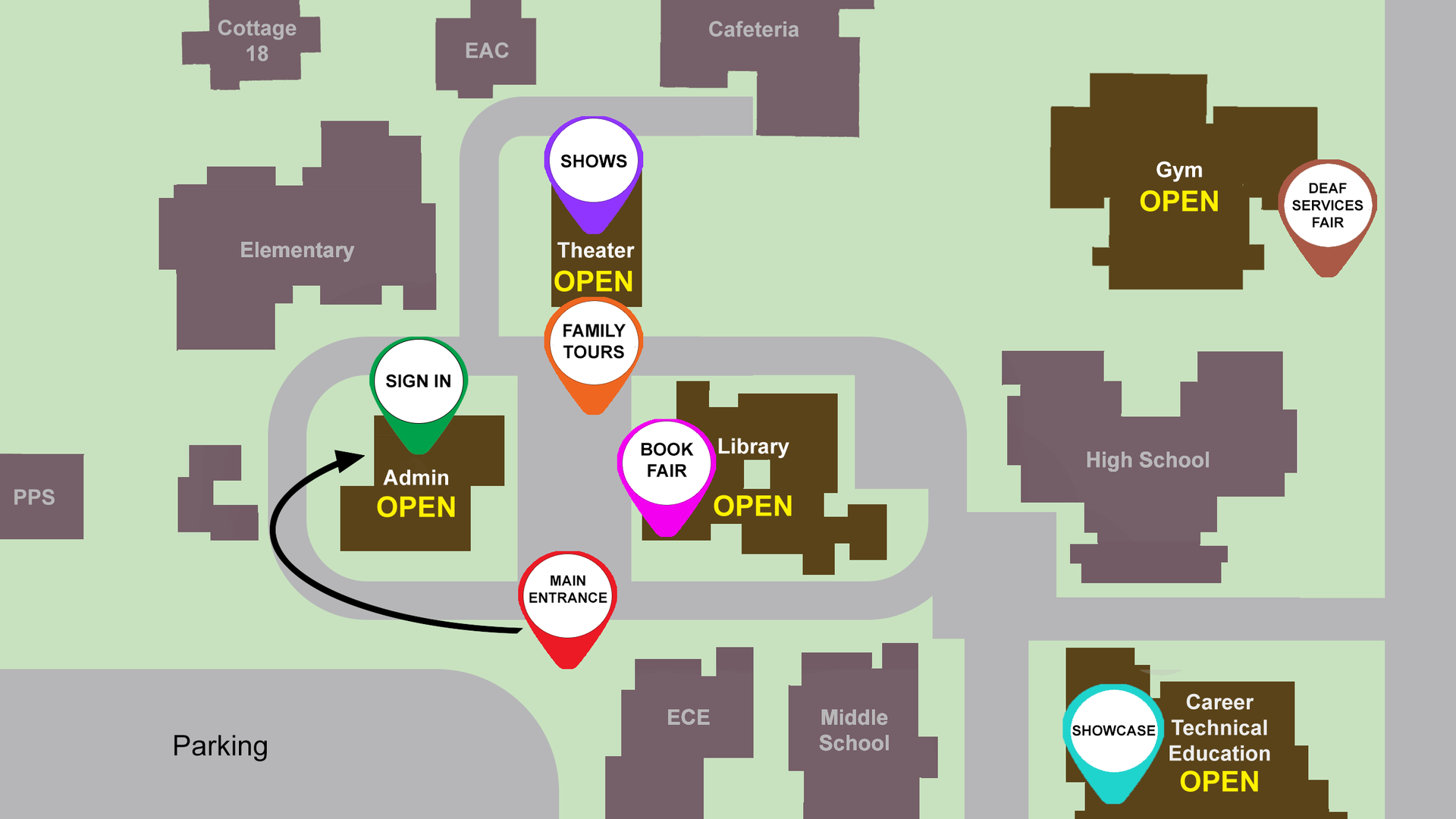 2025 Open House Map