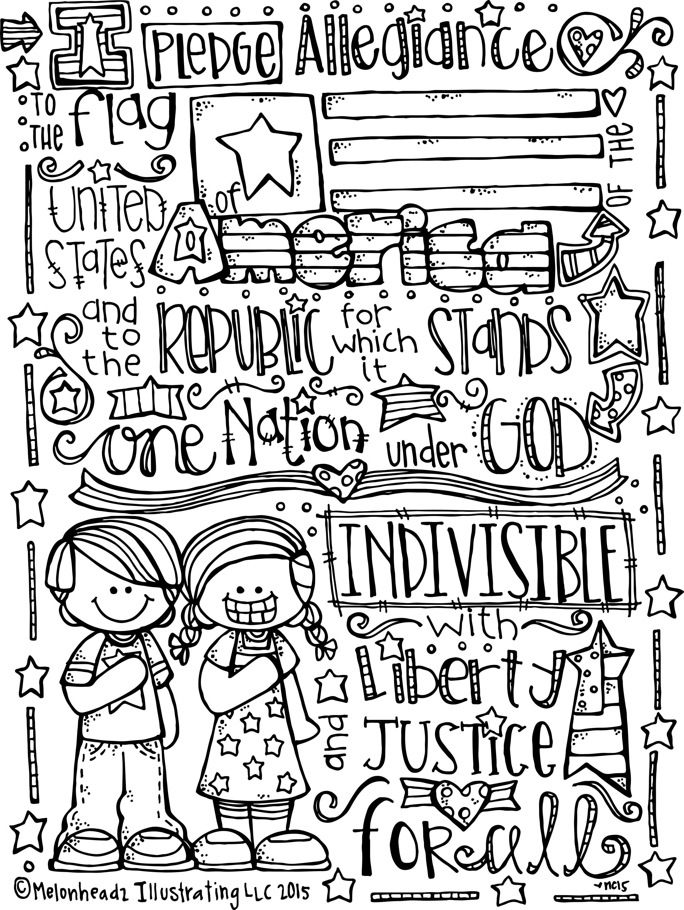 Pledge Of Allegiance Project Bonni Keeler Silver Spur Elementary