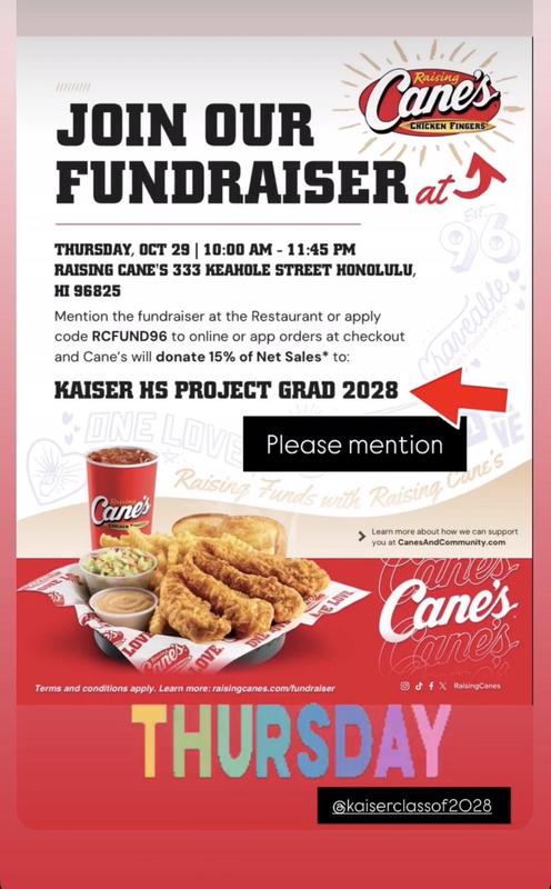 Raising Cane's Fundraiser