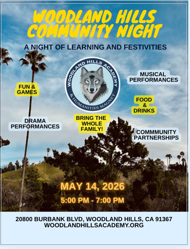 SAVE THE DATE: Woodland Hills Community Night - Thursday, May 14 - 5PM Featured Photo