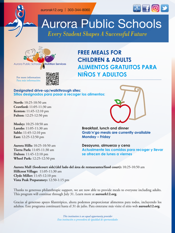 APS food program flyer