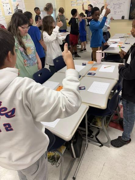 Students in Mrs Vincent’s 6th grade math class competed against each other today in a timed challenge to see who was the proportions champ!