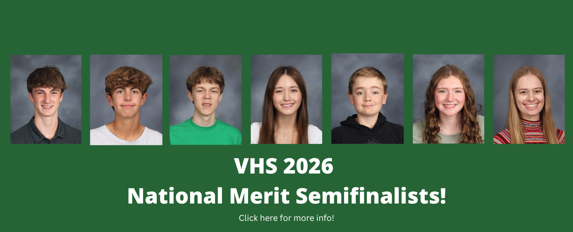 VHS 2026 National Merit Semifinalists