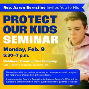 flyer for protect our kids seminar
