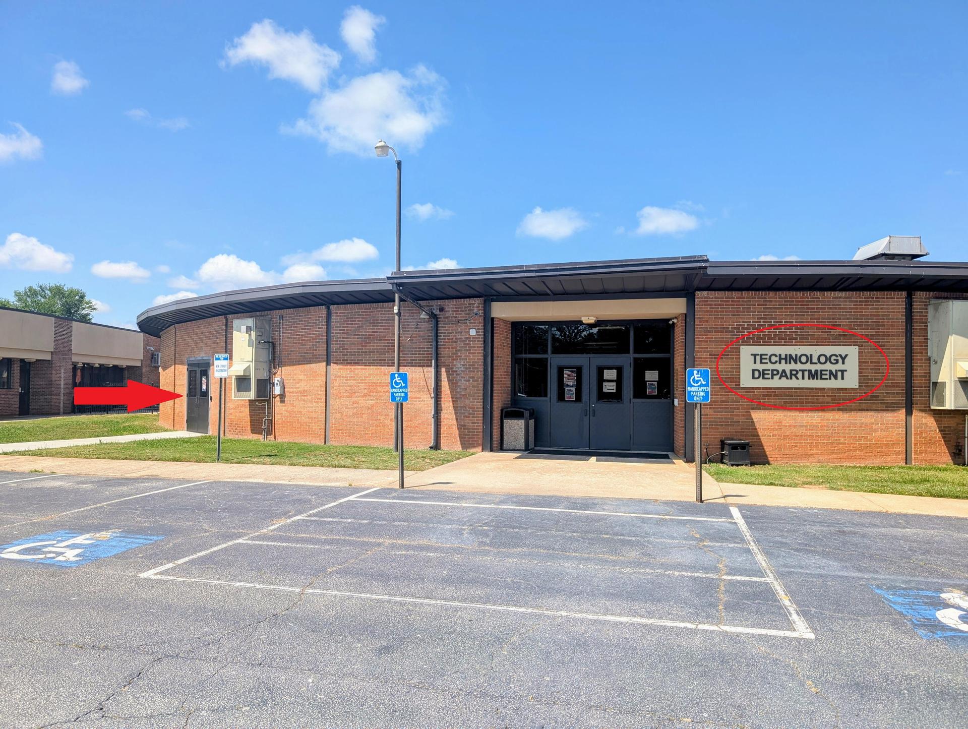 tech building entrance