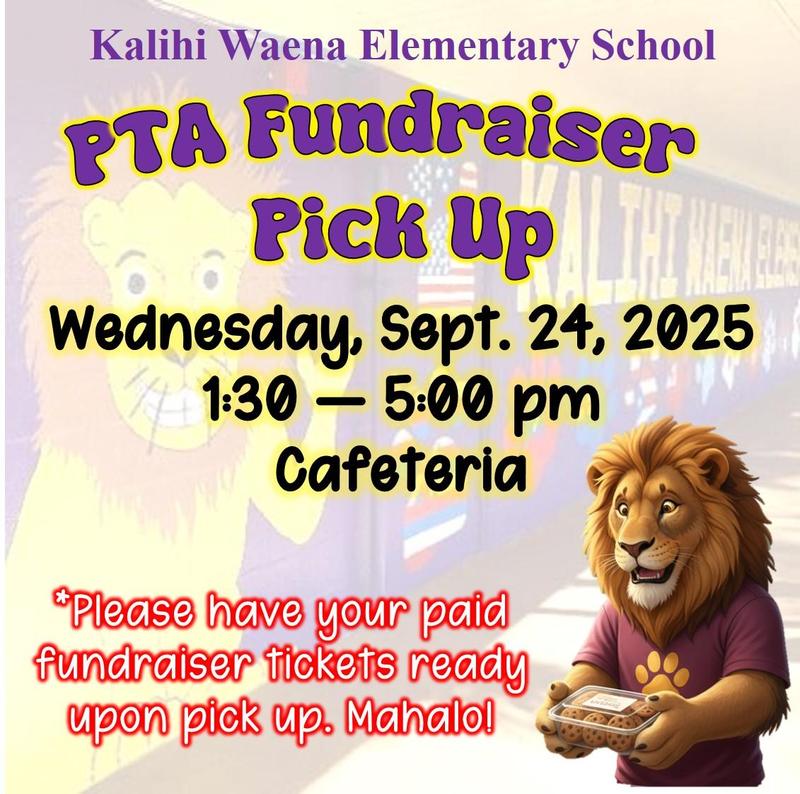 PTA Fundraiser Pick Up