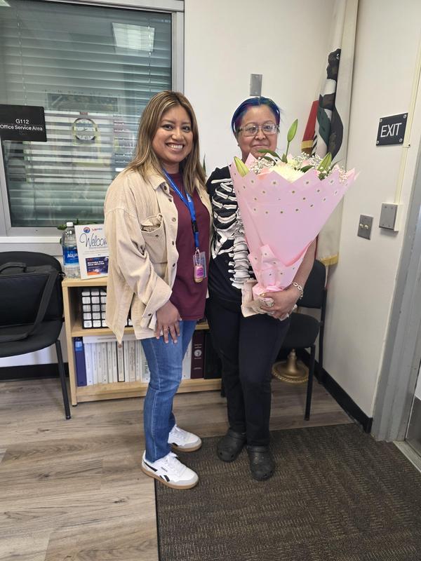 Ms. Mendez with Community Rep. Ms. Agustin